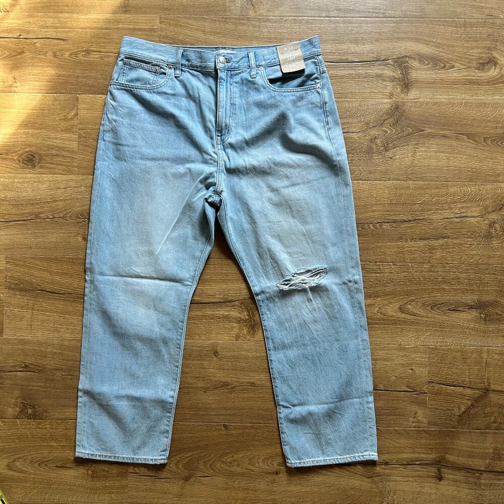 Madewell 90's Straight Crop Jeans Women's Size 32 NWT Vintage Style